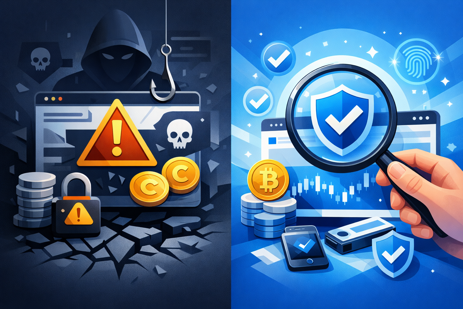 Faux site crypto : comment vérifier l’authenticité d’un site en toute simplicité